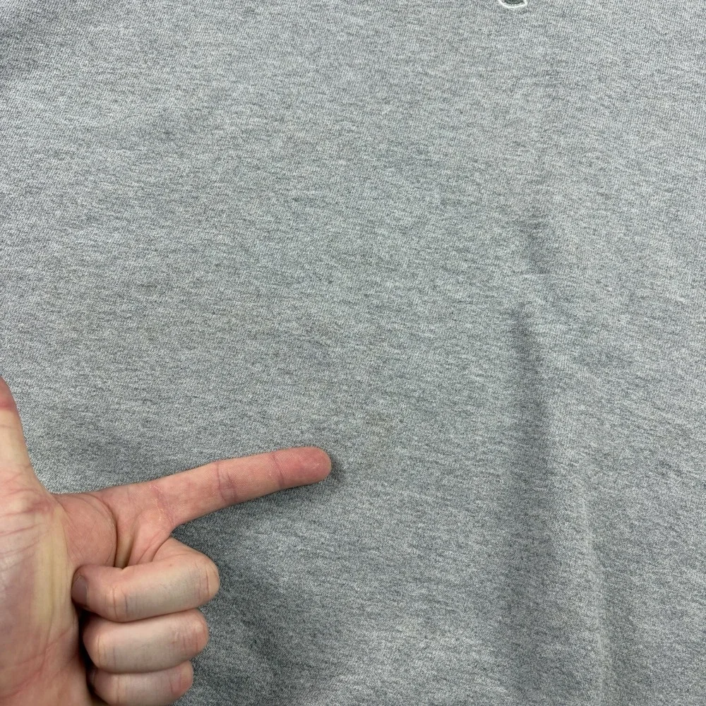 Vtg‎ Banana Republic Sweatshirt Mens Large Gray Embroidered Distressed 90s USA